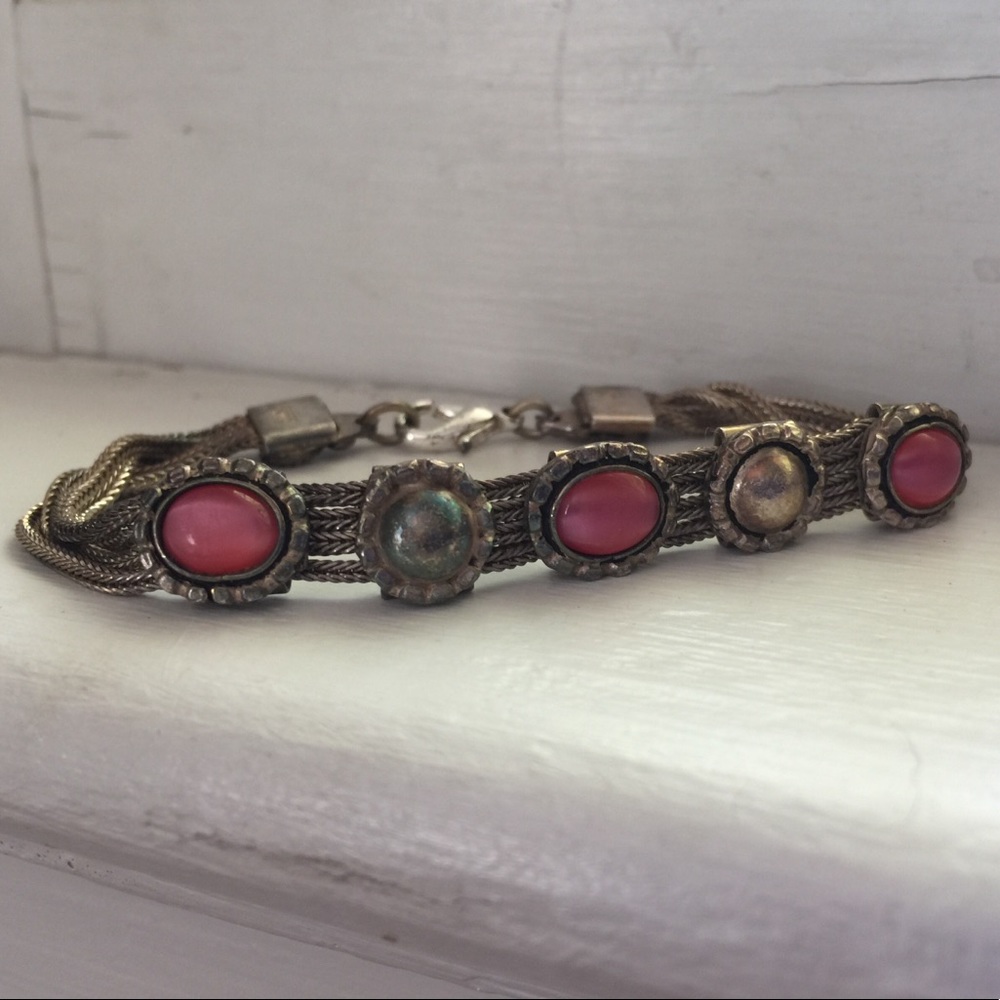 Vintage Sterling Silver Persian Bracelet